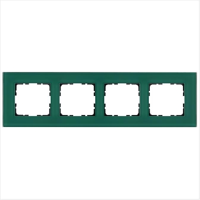 Рамка 4-м G-Glass стекло лазурн. Jasmart G1004GJ