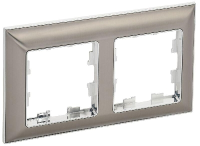 Рамка 2-м BRITE РУ-2-Бр хром/никель IEK BR-M22-12-4-K23