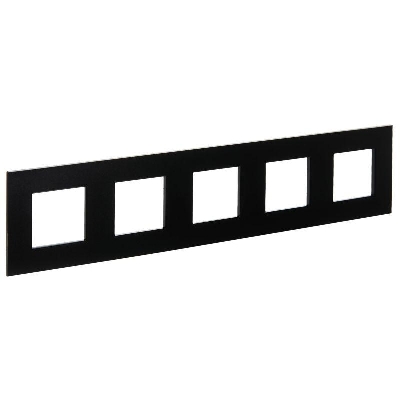 Рамка 5-м SKANDY SK-F35Bl металл черн. IEK SK-M52-M-K02