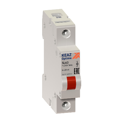 Лампа сигнальная OptiDin SL63 Y 230AC УХЛ3 КЭАЗ 138610