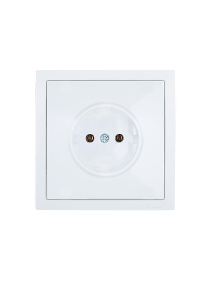 Розетка 1 мест. б/з СП ZIMA IP20 16А ПБТ безвинт. зажим бел. LEZARD 704-0288-121BQC