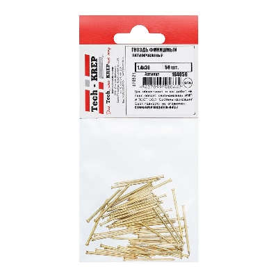Гвоздь финишный 1.4х30 латунированный (уп.50шт) Tech-Krep/Zitar 104056