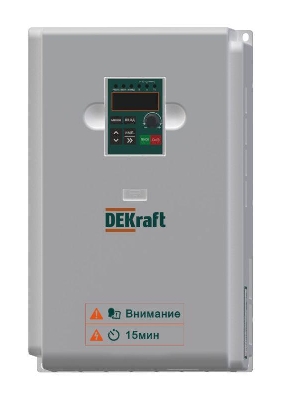Преобразователь частоты DEKV060-11/15кВт 3 фазы 380В с торм. модулем DEKraft DEKV060G011P015T4B