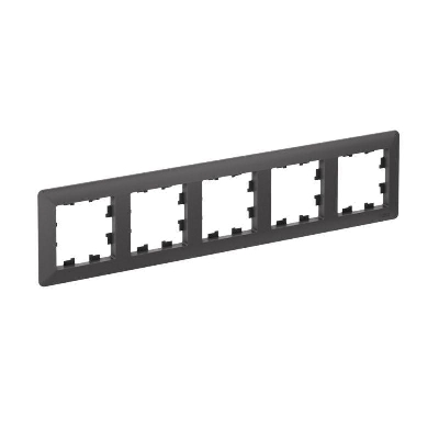 Рамка 5-м AtlasDesign Air базальт/дым. черн. SE ATN221405