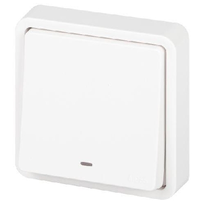 Переключатель Эксперт 11-1527-01 с подсветкой IP55 10АХ-250В СУ бел. Эра Б0063253