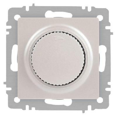 Светорегулятор поворотный СП Accent 6-401-06 600Вт 230В IP20 перламутр. Intro Б0063680