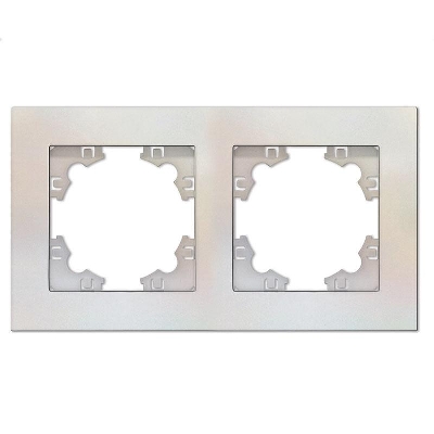 Рамка 2-м Афина универс. жемчуж. Universal A0044-OBr