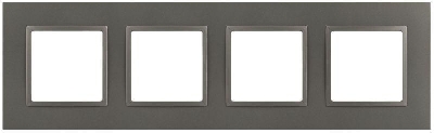 Рамка 4-м Elegance 14-5014-16 Classic для розеток и выключателей титан Эра Б0065829