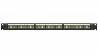 Патч-панель 19дюйм 1UCAT5E 24 модуля RJ45 неэкранированная DKC RN5PPU24