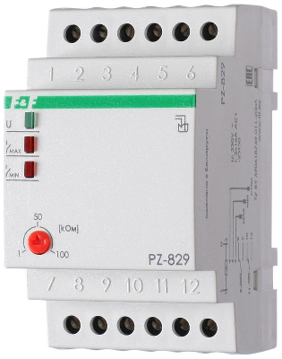 Реле уровня PZ-829 (двухуровневый монтаж на DIN-рейке 35мм 230В AC 2х16А 2перкл. IP20) F&F EA08.001.002