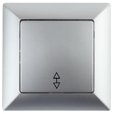 Переключатель 1-кл. СП Solo 4-103-03 10А 250В IP20 алюм. Intro Б0053579