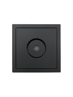 Розетка ТВ проходная СП ZIMA IP20 черн. бархат LEZARD 704-4288-129