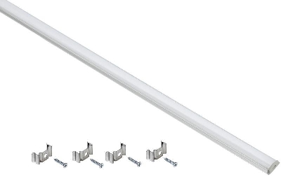 Профиль алюминиевый для LED ленты 1606 накладной гибк. опал (дл.2м) компл. аксессуров IEK LSADD1606-SET1-2-G1-1-12