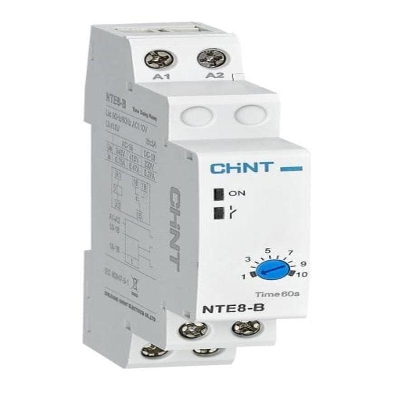 Реле времени NTE8-480B (задержка времени включения) 0.5-8мин 1НО DC 24В (R) CHINT 258483