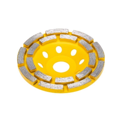 Чашка алмазная шлифовальная двухрядная 115х22.2мм KRANZ KR-90-0251