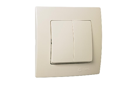 Выключатель 2-кл. Lillium Makel 32010003