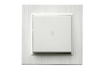 Выключатель проходной 1-клав. Karea LINE STAR жемчуж. Makel 86100005