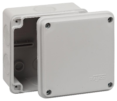 Коробка распределительная ОП 100х100х50мм двухкомпонентн. 7 вводов IP66 сер. Ruvinil 67250