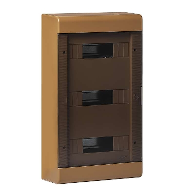 Щиток ОП Тусо 36мод. с двер. 520х303х117.5мм корич. Рувинил 68036К