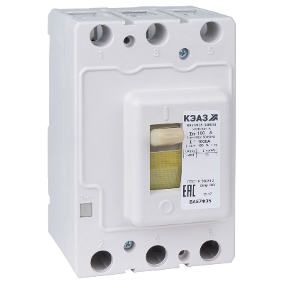 Выключатель автоматический 3п 40А 400Im 10кА ВА57Ф35-340010 УХЛ3 400В AC КЭАЗ 109325