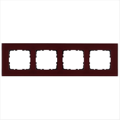 Рамка 4-м G-Glass стекло гранат. JasmartG1004GH