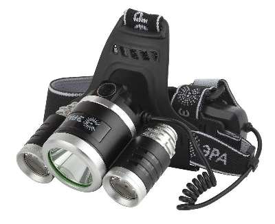 Фонарь аккумуляторный налобный GA-809 8Вт 3SMD CREE High Power Headlamp алюм. Эра Б0056111