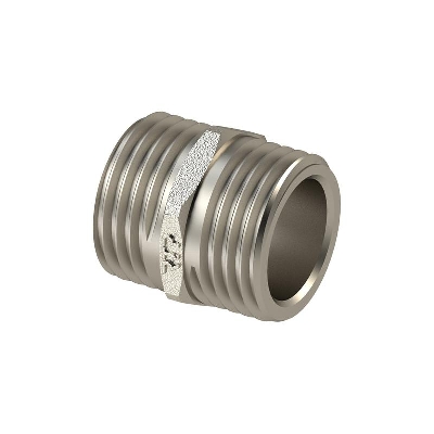 Ниппель латунь наружн. резьба 1 1/4дюйм никель RTP 25105