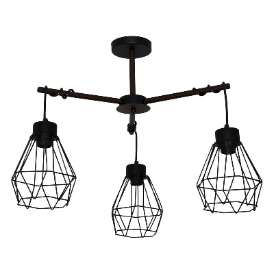 Светильник "Магна" 131 НПБ 01-3х60-220 Е27 (ИМ) потолочный черн. муар Элетех 1005404961