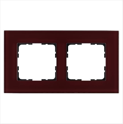 Рамка 2-м G-Glass стекло гранат. JasmartG1002GH