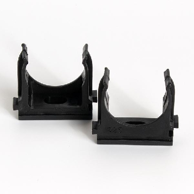 Держатель для труб (клипса) d25мм черн. (уп.100шт) TOKOV ELECTRIC TKE-LC-25-C05/100