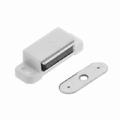 Защелка магнитная одинарная с ответной планкой 2кг бел. (уп.2шт) Tech-Krep/Zitar 145370