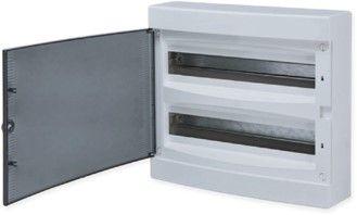 Щит распределительный навесной Unix 2х18мод. IP41 прозр. дверь PROxima EKF ux-2x18-n