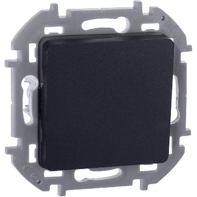 Переключатель 1-кл. Inspiria 10А IP20 250В 10AX механизм антрацит IEK 673653