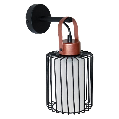 Светильник "Манго" 511 (плафон 9001) НББ 01-60-166 Е27 [ИМ] настен. черн.муар медь Элетех 1005405090