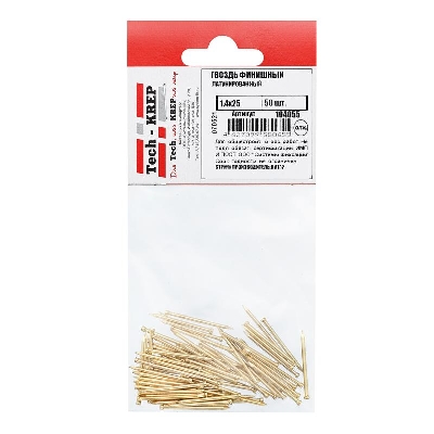 Гвоздь финишный 1.4х25 латунированный (уп.50шт) Tech-Krep/Zitar 104055