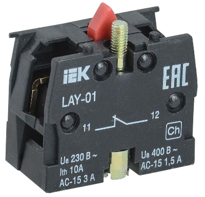 Блок контактный 1р для LAY5 KARAT IEK BDK11
