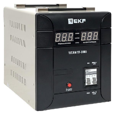 Стабилизатор напряжения электронный напольного исполнения TITAN -ТF-3000 EKF stab-TF-3000