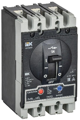 Выключатель автоматический в литом корпусе 3п S 35кА 40А расцепитель термомагнитный регулируемый ARMAT IEK AR-MCCB-3S-035-0040A-ATUC