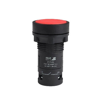 Кнопка OptiSignal Compact D22 С7-P-411 красн. 1НО+1НЗ XB7NA45 КЭАЗ 362045