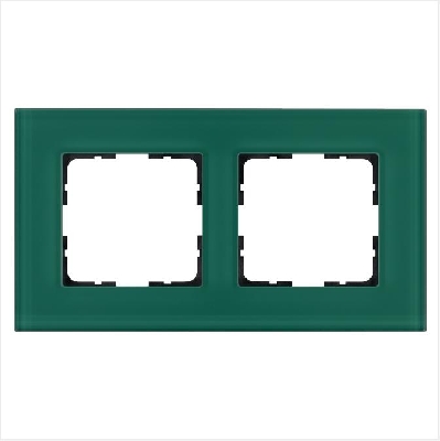 Рамка 2-м G-Glass стекло лазурн. Jasmart G1002GJ