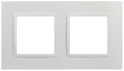 Рамка 2-м Elegance 14-5012-01 Classic бел. Эра Б0060576