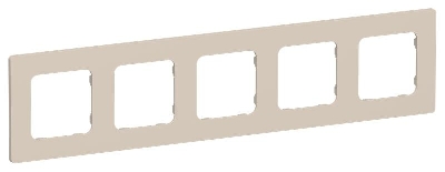 Рамка 5-м СП FLITE РУ-5-К-ФлЛ льняной IEK FI-M52-32-20-K88