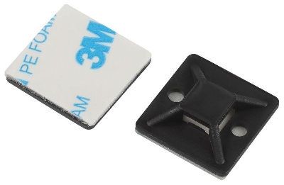 Площадка самоклеящаяся под хомуты 20х20мм NO-225-310 черн. (уп.10шт) Эра Б0066691