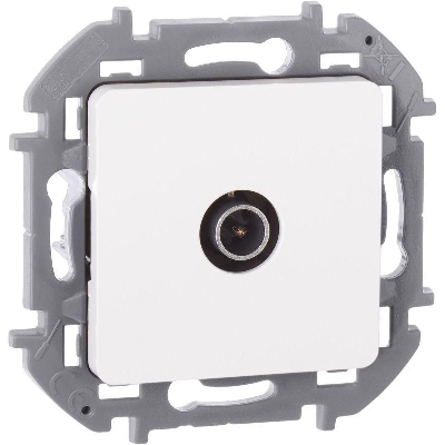 Розетка телевизионная TV Inspiria 2дБ 0-2400мГц с топологией "звезда" механизм бел. IEK 673850