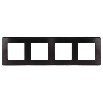 Рамка 4-м 12-5104-06 сатин черн. Эра Б0052534