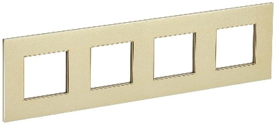 Рамка 4-м SKANDY SK-F34Sh металл шампань IEK SK-M42-M-K37