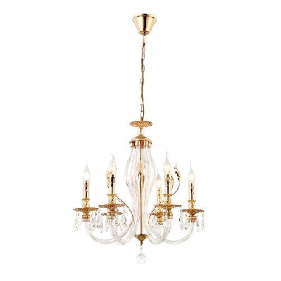 Люстра Melanie 1020-206 6хЕ14 40Вт хрусталь классика Rivoli Б0047907