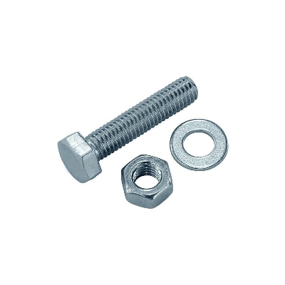 Болт с шестигранной головкой М8х50 DIN 933 + гайка + шайба оцинк. (уп.4шт) Tech-Krep/Zitar 114053