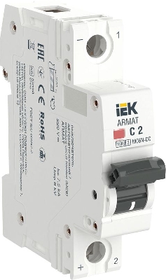 Выключатель автоматический модульный 1п C 2А M06N-DC ARMAT IEK AR-M06N-1-C002DC