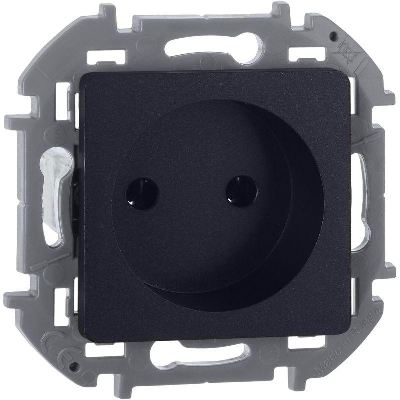 Розетка 1-м СП Inspiria 16А IP20 250В 2P механизм антрацит IEK 673713